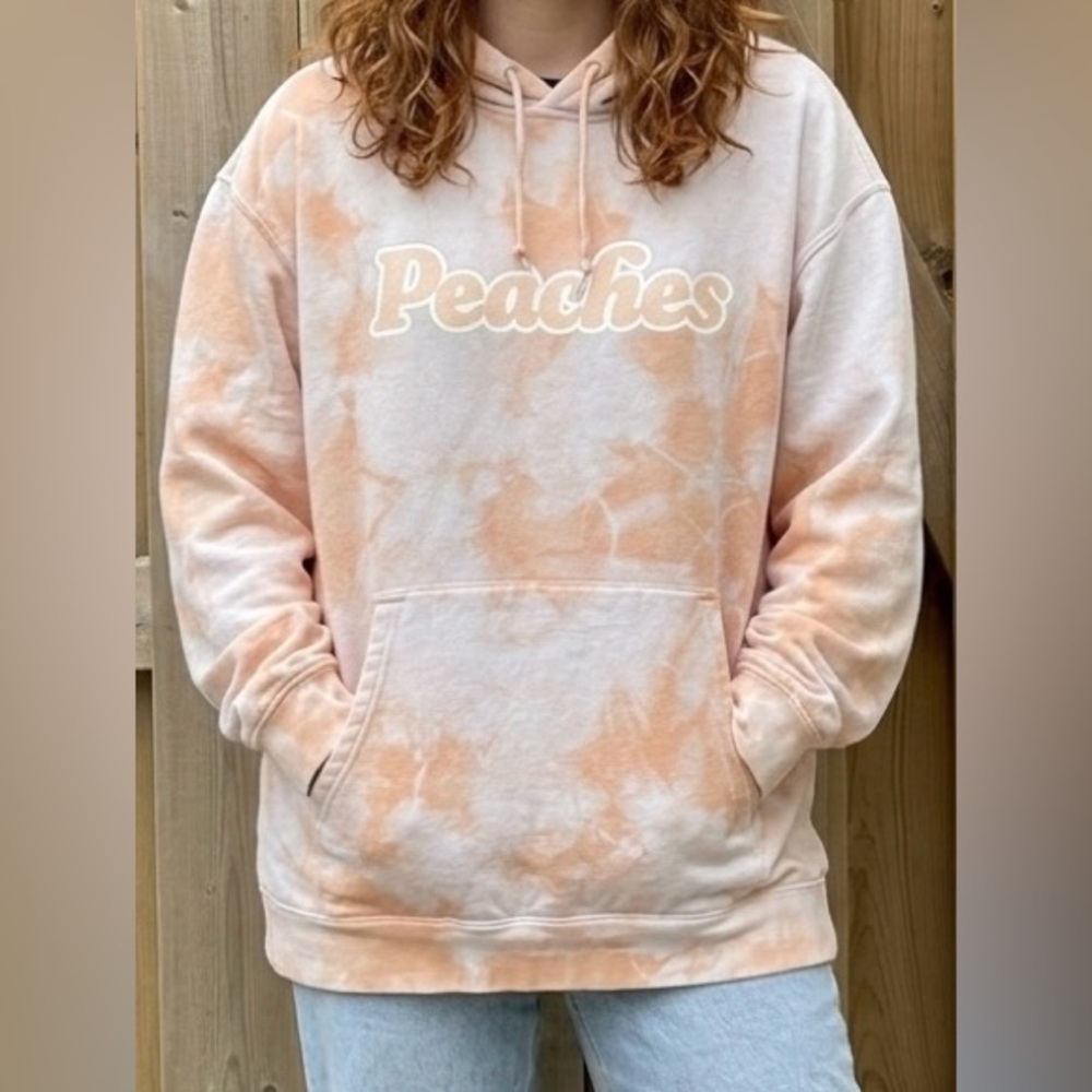 JUSTIN BIEBER Official Peaches Tie-dye Hoodie - Size XL